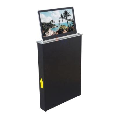 China 23.6 inch conference system automatic lifting pop up monitor for retractable screen for sale