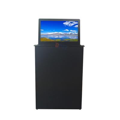 China 18.5 retractable monitor smart office computer lcd monitor lift mechanism for conference solution for sale