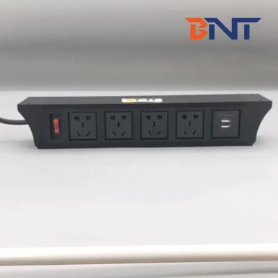 China Office multifunctional under table install universal power socket with usb ports for sale