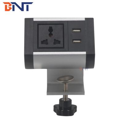 China Intelligent automatic office furniture mini multimedia desktop socket box for sale