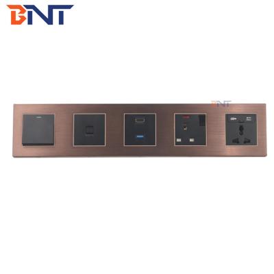 China 2 universal power strip hotel multimedia wall socket usb power socket with internet rj45 cat6 high dmi for sale
