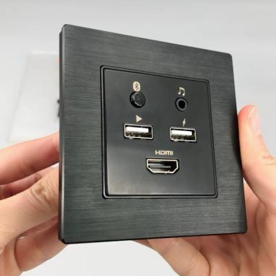 China hotel room Audio Video system USB charger Media hub Socket Plate  with blue tooth for sale