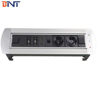China BNT Customized supported popular desk mounted media outlet with EU power plug for sale
