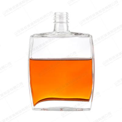 China 375ml 750ml 800ml Clear Glass Bottle For OEM ODM Gin Vodka Whiskey Wine for sale