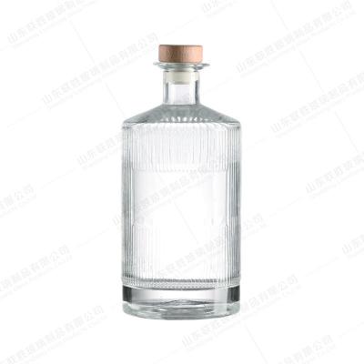 China Thick Bottom And Glass Wine Bottles Customized For Whiskey Bourbon Brandy Vodka for sale