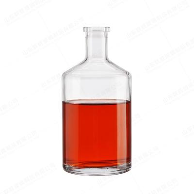 China Transparent Or Frosted Healthy Lead Free Glass Customized Cylinder Wine Glass Bottle for sale