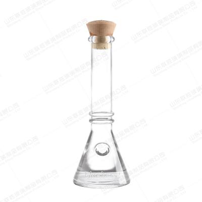 China 750ml 700ml 500ml 375ml Tower Shape Long Neck Glass Bottle for Whiskey Vodka Spirits for sale