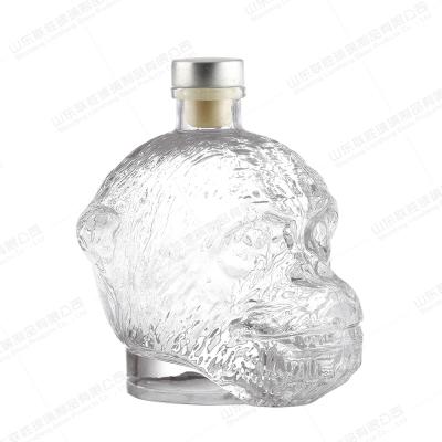 China Liquor Clear Custom Empty Glass Bottle 375ml 500ml 750ml Healthy for sale