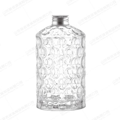 China 700ml 1L Glass Liquor Bottle for Screw Cap Gin Whiskey Vodka Rum Spirit for sale