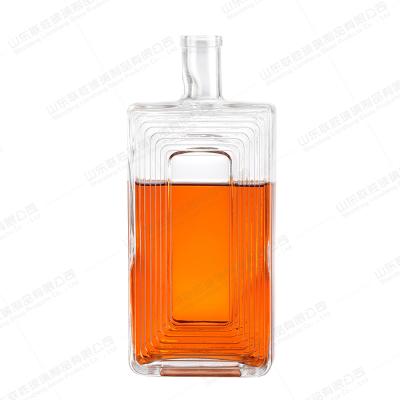 China Glass Bottles For Beverage Customized Color Tequila Rum Gin Bottles for sale