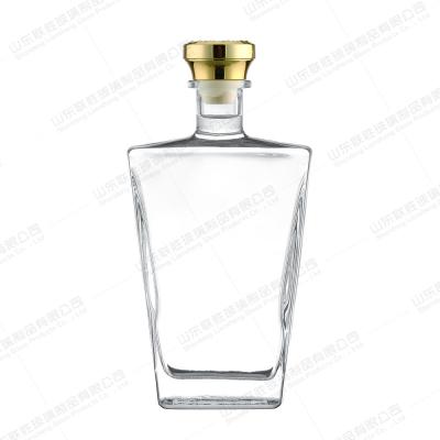 China OEM ODM Wine Glass Bottle 350ml 550ml 750ml Empty Whisky Vodka Glass Bottle for sale