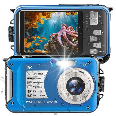 Retro 4K 56MP HD Waterproof Camera 2.7'' Screen 10FT/3M Underwater ...