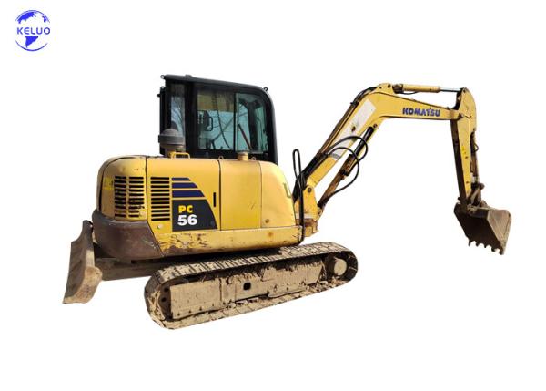 Quality PC56 Used Komatsu Excavator Yellow Heavy Construction Equipment for sale