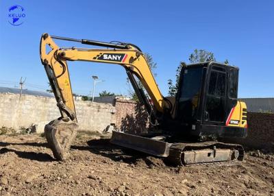 China Excavadora hidráulica usada SANY SY55C Mini Excavadora de segunda mão à venda