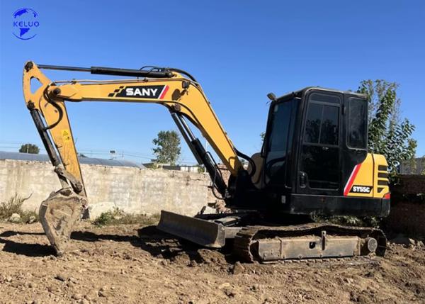 Quality Hydraulic Used SANY Excavator SY55C Mini Excavator Second Hand for sale