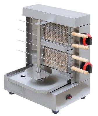 Cina Piccolo creatore della macchina di Shawarm di kebab della griglia del BBQ del gas dell'acciaio inossidabile con gli spiedi orizzontali in vendita