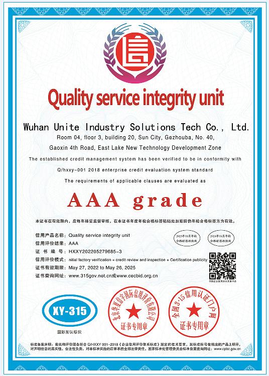 Quality service integrity unit - Wuhan Unite Caster  Co., Ltd