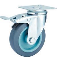 China Swivel Grey TPR caster with total brake ,  2