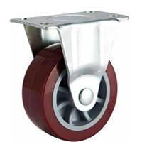 China Red Small PU caster for light duty shelf,  2