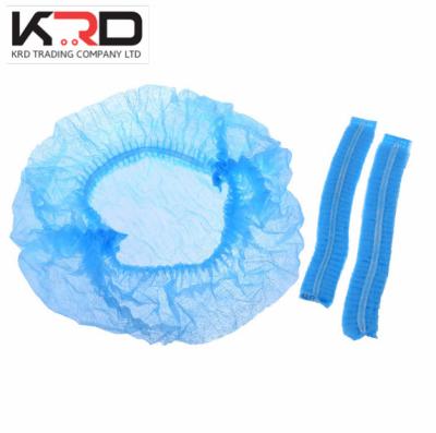 China Disposable Non-Woven Surgical Bouffant Cap Clip Cap Elastic Disposable Hair Cap for sale