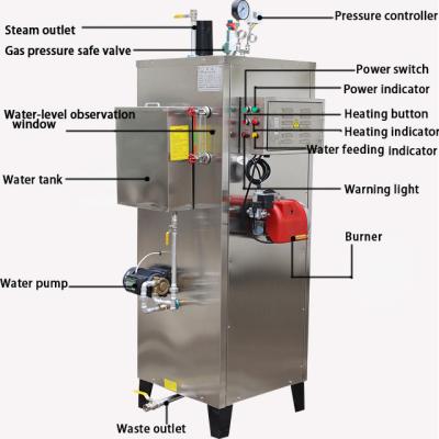 Chine Générateur de vapeur diesel industriel de blanchisserie de la chaudière à vapeur 7kg/h 220V à vendre