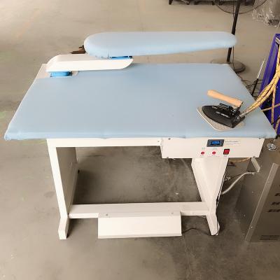 China Clothing Factory Steam Ironing Table 420w Vacuum Ironing Table With Portable Boiler for sale