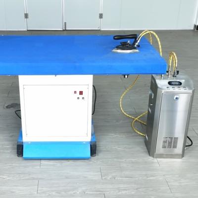 China Industry Vacuum Steam Ironing Table Ironing Table Cloth Pressing Machine 420w for sale