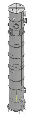 China 2800kg 270sq Vertical Shell And Tube Condenser for sale