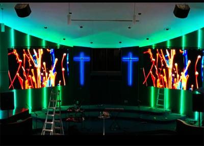 China Digital Signage Church LED Screen Indoor Full Color For Sound Video Loop System for sale