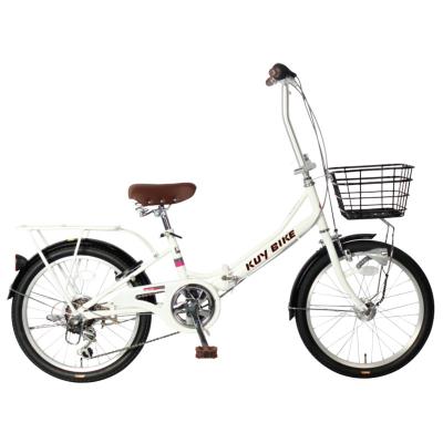 China Lightweight 6 Speed 20 Inch Folding Road Bicycle Fold Up Exercise Bike for sale