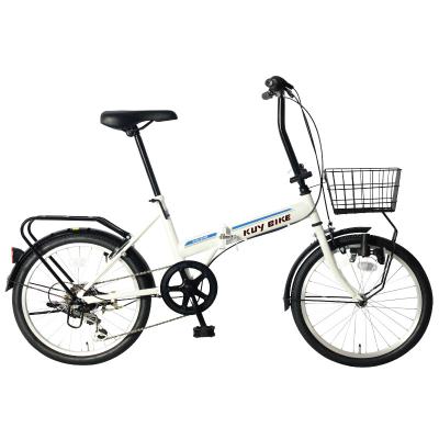 중국 고탄소 강철 시마노 접이식 도로 자전거 6속 판매용
