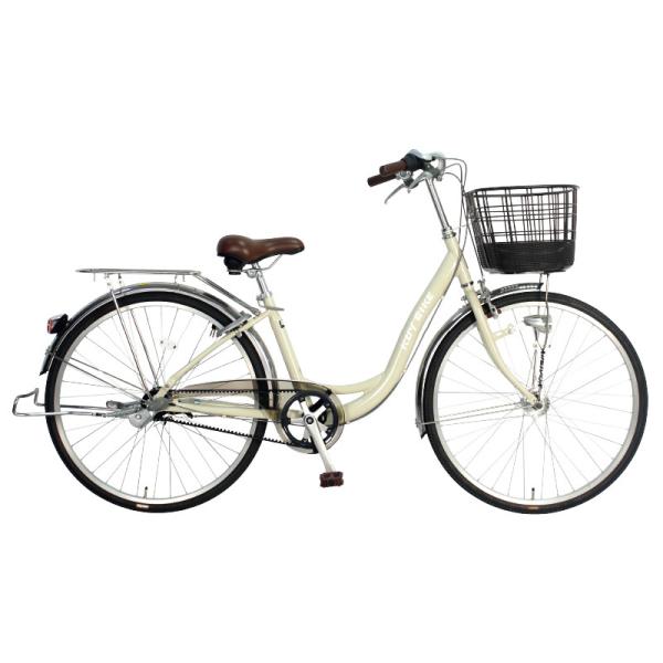Quality Titanium Silver / Beige 26 Inch Ladies Bicycle Three Speed Belt Drive City Bike for sale