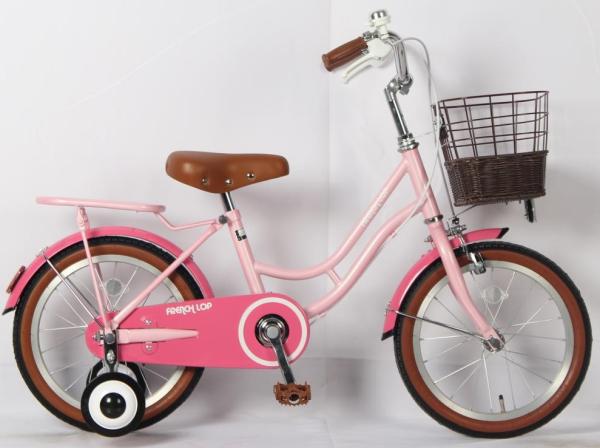Quality Lightweight 12 Inch Pedal Bike Pink Childrens Bike With Stabilisers for sale