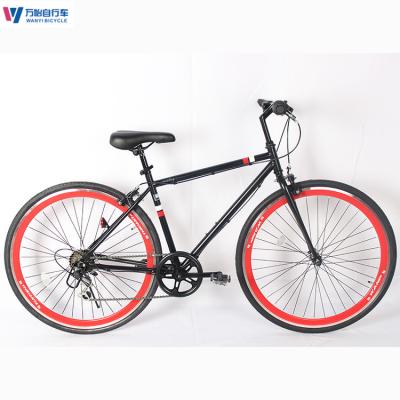 China OEM Homens Adultos Bicicleta 6 Velocidade Travas de disco 700c Bicicleta de estrada 1,7m à venda