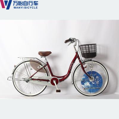 China Customized Logo Accept Steel City Bikes 26 Inch City Bike Bicycle With Caliper Brake for sale