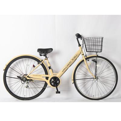 China 6 Speed High Carbon Steel City Bikes 27 Inch Women'S Bike OEM for sale