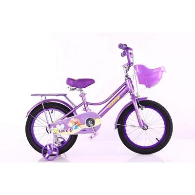 China NO Foldable Childrens Training Wheel Bikes Purple 16 Inch Kids Bike OEM for sale