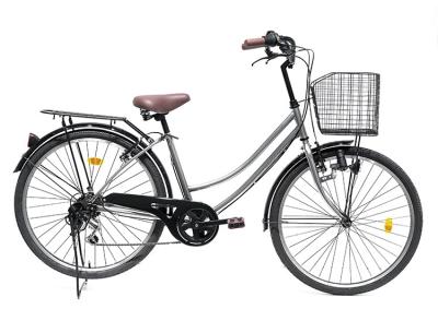 China Customized 26 Inch Urban City Bicycles Shimano Bike Womens Ergonomically Designed for sale