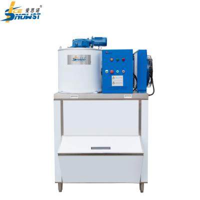China OEM Industrial Freshwater Flake Ice Machine With Ice Bin for sale