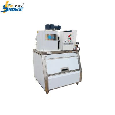 China Small Flake Ice Machine Maker With Stainless Steel Ice Bin 300kg for sale