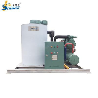China Programmable Water Cooling 5 Ton Flake Ice Machine For Fish for sale