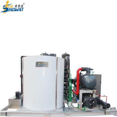 China 25Ton Concrete Cooling Freshwater Flake Ice Machine With Bin for sale