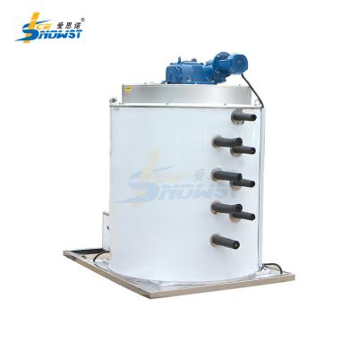 China O evaporador do fabricante de gelo do evaporador da máquina de gelo do floco da pesca SUS304 rufa de 10 toneladas à venda