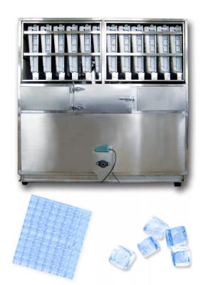 China Commercial Full Automatic Square Cube Ice Machine Maker 2000kg for sale