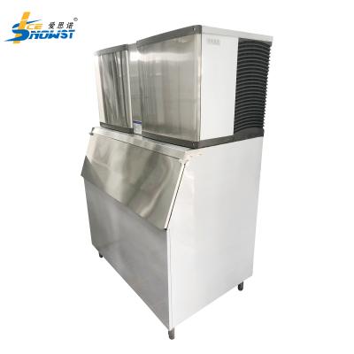 China Large Ice Maker Machine Full Cube Ice Machine 1000kg SUS304 for sale
