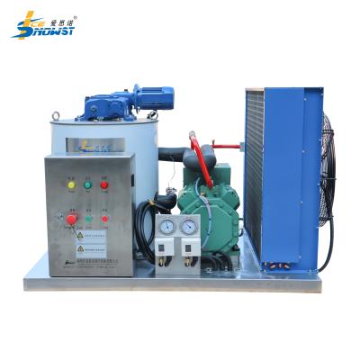 Chine Générateur de glace de flocon de machine à glace de flocon d'eau salée de 1 tonne SS316 avec le refroidissement à l'air à vendre