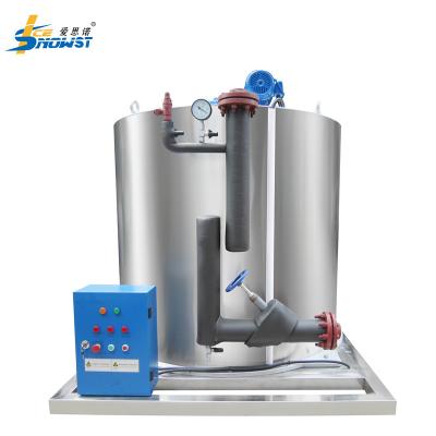 China máquina de aço inoxidável de 10 toneladas do evaporador do floco do gelo SS304 com sistema da amônia à venda
