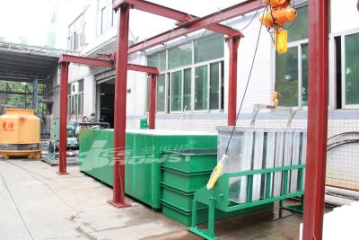 中国 5トンのステンレス鋼の氷型が付いているシステムを作るコンテナに詰められたブロックの製氷機 販売のため