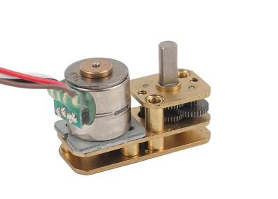 China 10mm worm Mini Geared Stepper Motor 5V Horizontal Right Angle 2 Phase for sale