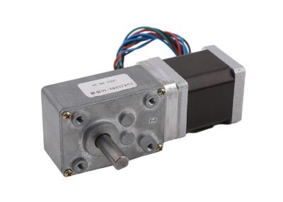 China Customized D Shaft 35HS42 NEMA 14 35mm Hybrid Stepper Motor With Worm Gearbox for sale